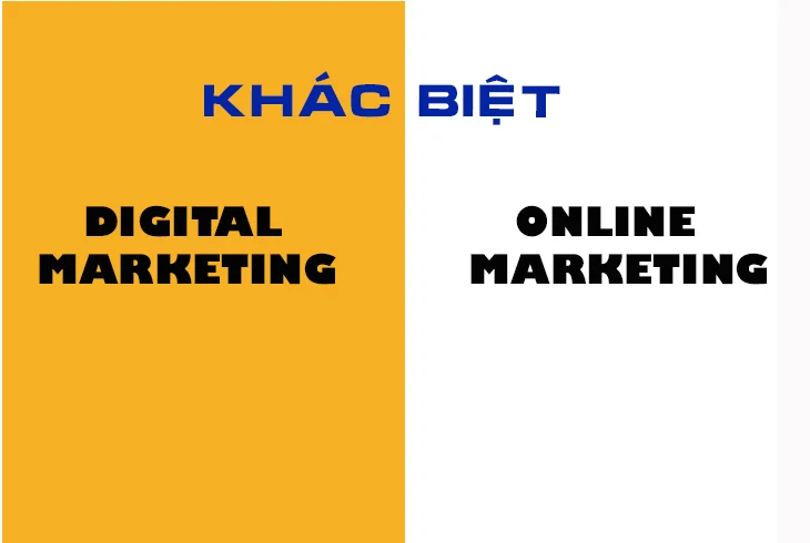 Phân biệt sự khác nhau giữa digital marketing và online marketing 