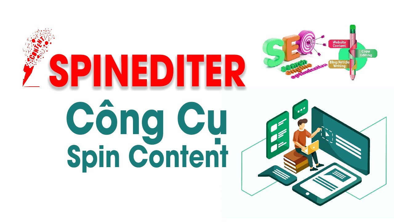 Spin content bằng tool
