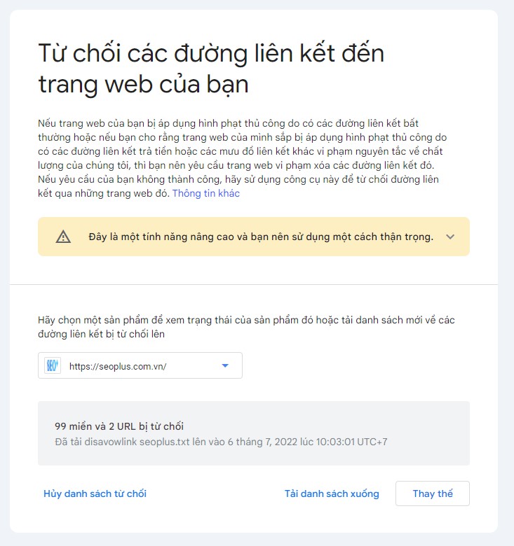 phương pháp xử lý liên kết bẩn trong seo