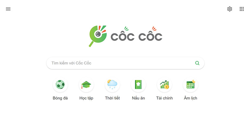 công cụ tìm kiếm của cốc cốc